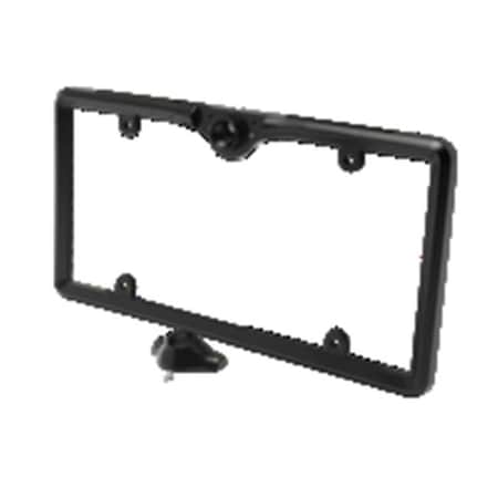 Crime Stopper Crimestopper LPFRAMEBLK License Plate Frame Camera Bracket; Black LPFRAMEBLK